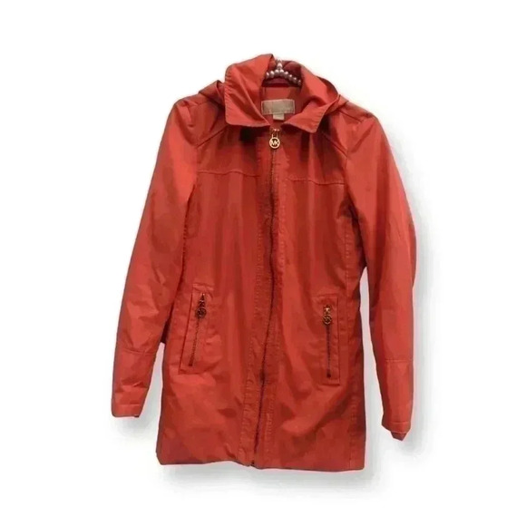 Michael Kors Women's Orange/Reddish Full Zip-up Lightweight Jacket Size X-Small - Picture 2 of 5